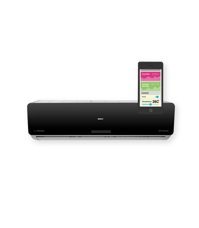 ORIENT 18G Super Mirror Black Inverter Ac Wifi 1.5TON