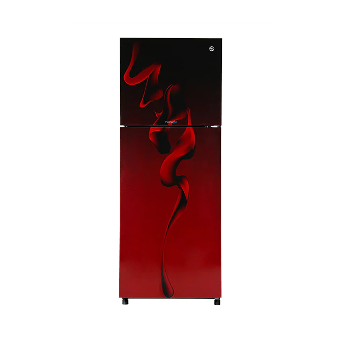PEL 6360 Glass Door Red Refrigerator