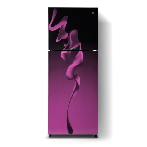 PEL 6460 Glass Door Purple Refrigerator
